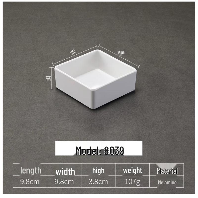 Kemeiruit Melamine Display Plate for Cooked Food