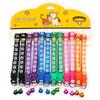 12Pcs Mix Color Anti-Lost Dog Collars Pet Cat Puppy Buckle Collar with Bell 6 Colors Footprint