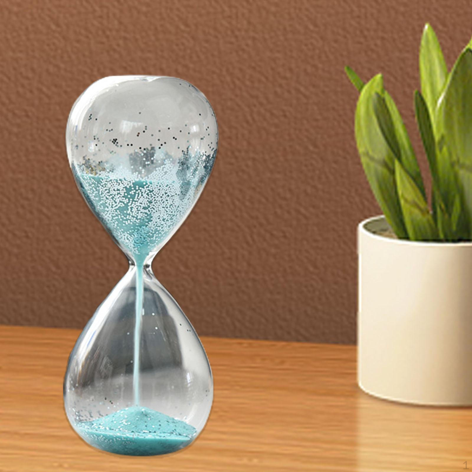 

Блискуче пісочне скло Таймер Пісочний годинник Домашні розваги 7,87 дюйма x 3,15 дюйма Новинка