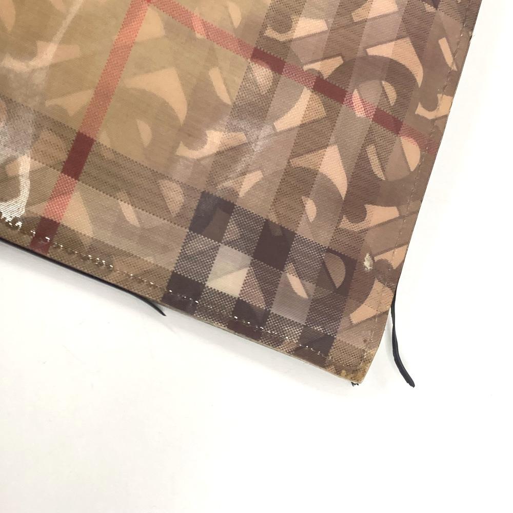 BURBERRY Logo Check TB pouch bag with strap Clutch bag Nylon Beige/Black
