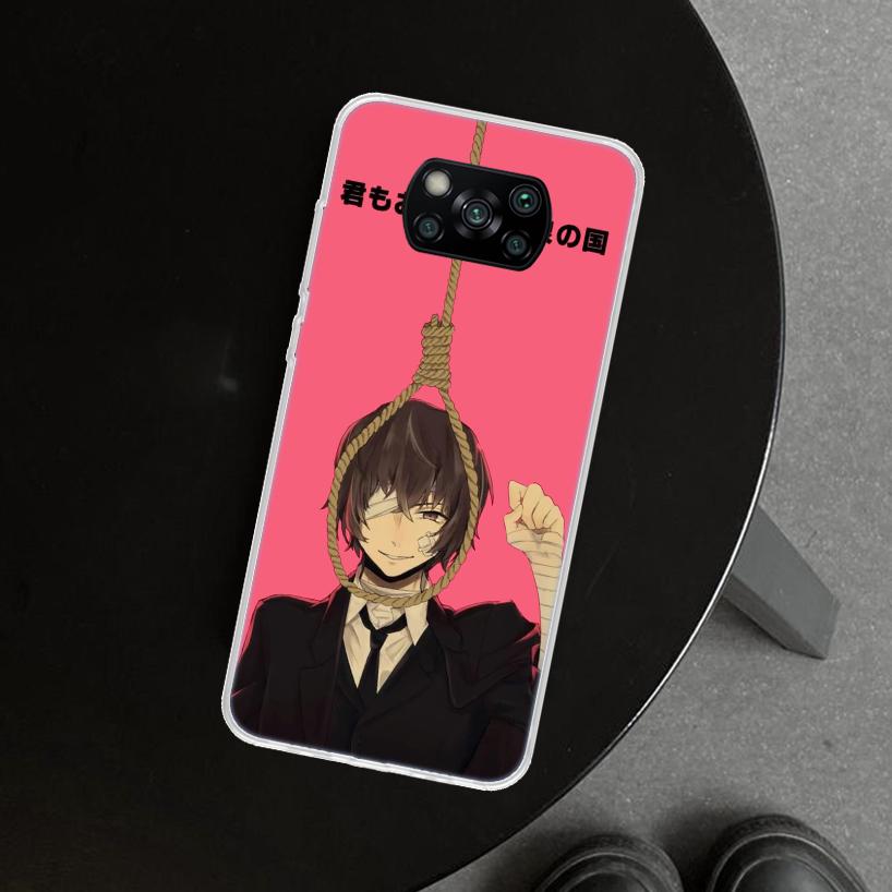 Bungou Stray Dogs Dazai Osamu Phone Case Cover For Xiaomi Poco X6 X5 X7 Pro F7 Ultra Redmi 15C 15 13C 13 12C 12 10C 10 10A 9C 9A