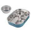 Food Storage Container Stainless Steel Lunch Box 4‑Grid Portable Bento Box for Student Adult Dinnerware Tableware