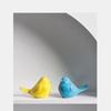 1/2pcs Yellow/Blue Ceramic Birds 5.1*3.1 Inch Mini Bird Home Decoration  Garden