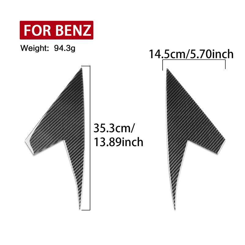 For Benz GLE W167 —2024 Carbon Fiber Car Accessories Auto Outer A-pillar Panel Cover Trim Sticker Exterior Modification