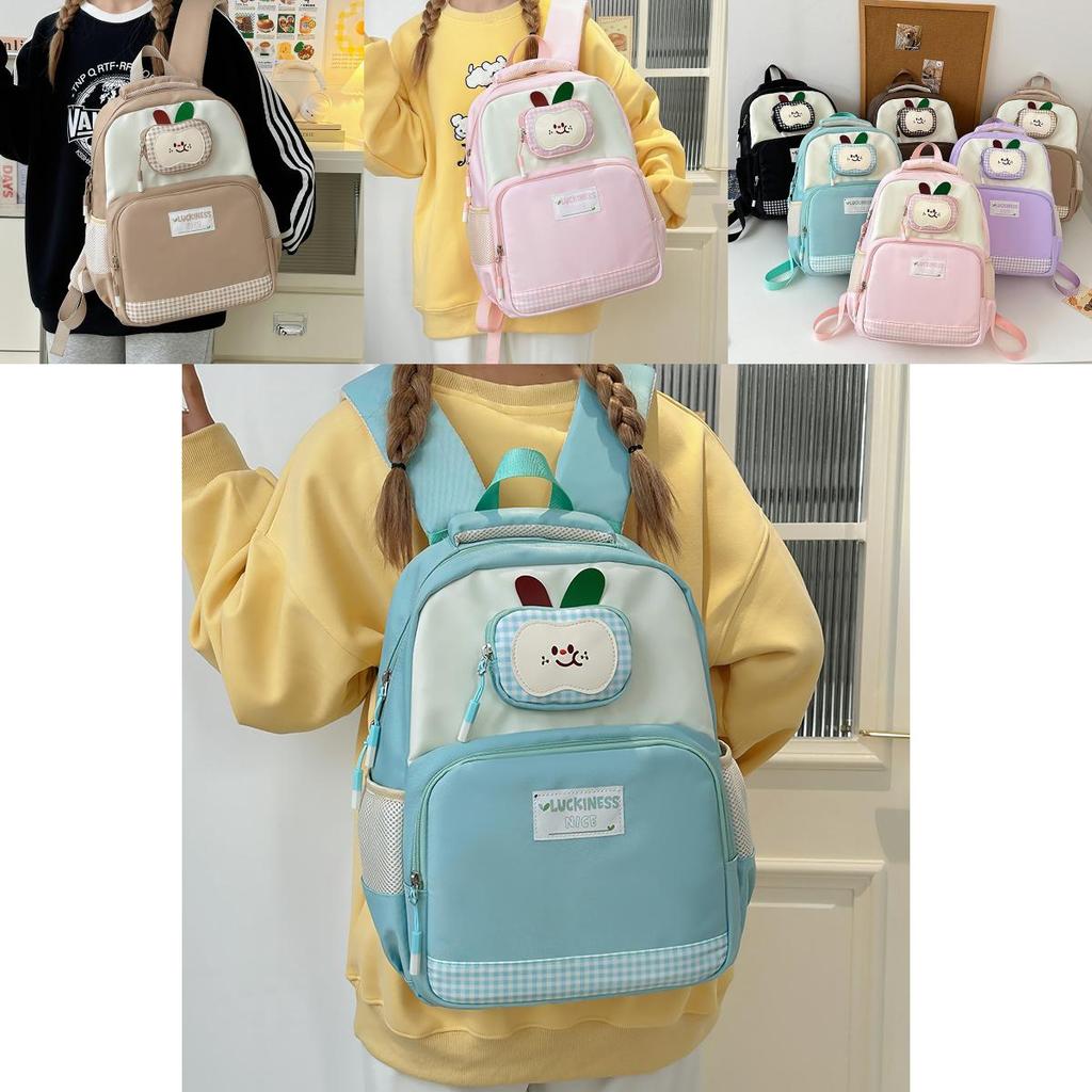 Stylish Cartoon Large Capacity Backpack For Students With Comfortable Shoulder Straps And Nylon Material For School Use
