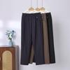 YUZHAOLIN Women's Fleece-Lined Elastic Waist Straight Casual Pants
