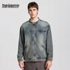 Mark Fairwhale Herren Retro Distressed Jeansjacke