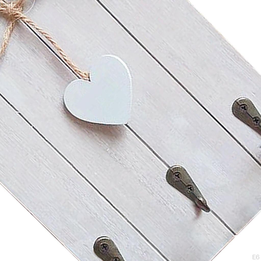 Holder with Hooks Home Decor Hanger Wall Mounted for Office Hallway