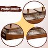 Compartmentalized Serving Tray for Dried Fruit, Sturdy, Portable, Multifunctional, Dustproof,