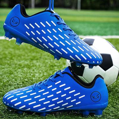 Unisex Leather Large Size Football Boots Professional Training Lawn Spike Sports Football Boots