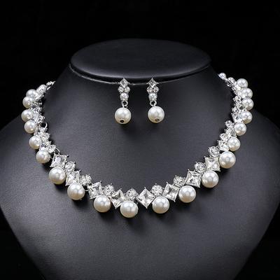3ks Dámský set náhrdelníku a náušnic se zirkony Lehký luxusní Svatební zirkon Všestranné Boutique doplňky pro svatby Formální šaty