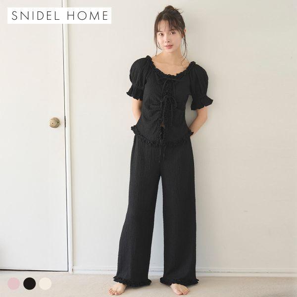 SNIDEL HOME Cut Frill Set Top and Bottom Set Pajamas Room Wear SNIDEL HOME