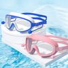 Large Frame Swimming Goggles with Earplugs for Kids High Quality Children's Antifog Swim Pool Glasses Waterproof HD Swim Eyewear