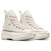 Converse Run Star Hike Platform High Embroidered Stars - Egret Lotus Pink Unisex Sneakers Cream Black A12205C