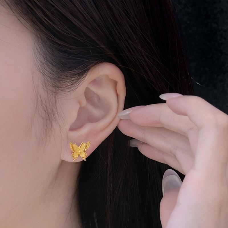 Classic hollow out butterfly earrings for women luxury design new in fashion and elegant earings stud party gifts