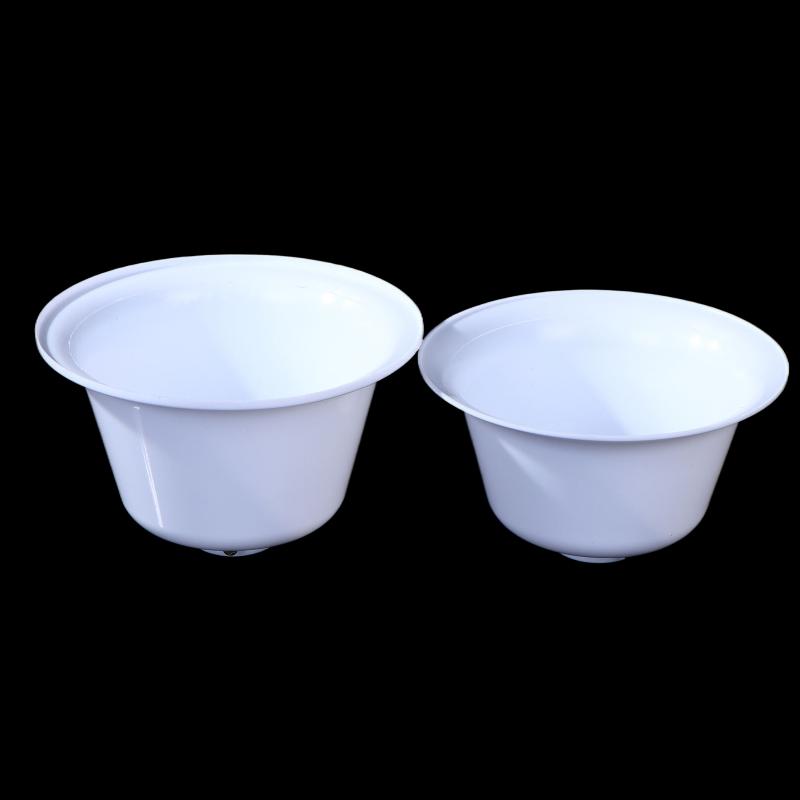 2 buc. Accesorii ventilator de tavan Abajur Acoperire de cauciuc Piese de schimb Gaură 23 mm Culoare albă Instalare ușoară Compatibilitate largă