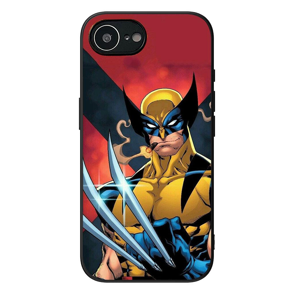 X Men Marvel Wolverine Xmens Casing Phone Cover for Apple iPhone 16 15 14 11 Pro Max 7 8 Plus SE2 SE3 SE 2022 2020 Case