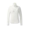 Fila Urban Explore Fashion Sports Casual Simple Style Breathable Elastic High Neck Knit T-Shirt Women Tops White A11W548209FWT