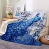 Peacock Pattern Blanket Ultra Lightweight Soft Plush Flannel Throws Blanket for Sofa Bed Couch Best Office Gifts