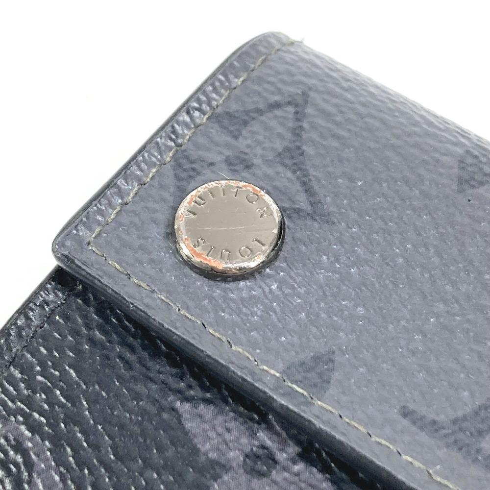 Louis Vuitton M45417 MonogramEclipse Discovery Compact Trifold wallet Black/gray