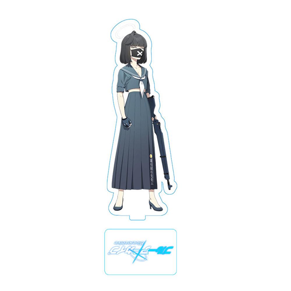 Hot Anime Blue Archive Takanashi Hoshino Cosplay Game Acrylic Action Figure Stand Model Toy Decor Prop Fans Collection Gift