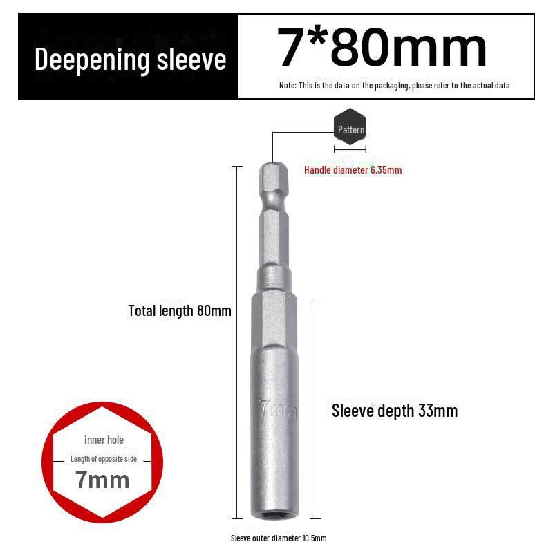 Green Forest 80mm Hexagonal Șurubelniță/Cheie Pneumatică Cap Soclu