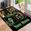 Custom Name Sum 41 Crystal Velvet Floor Rug Personalized Text Soft Carpet Home Decor