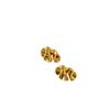 Japanese Artistic Retro Brass Flower Gold-Plated 925 Silver Stud Earrings