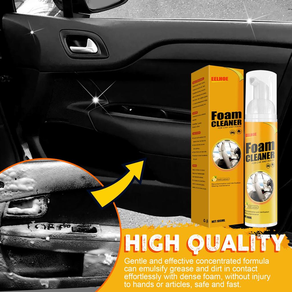 Multifunktionaler Schaumreiniger liefert kraftvollen Fleckenentfernungsreiniger für den Autoinnenraum, 30/100 ml