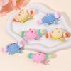 6Pcs New Cute Knit Candy Hair Clips Sweet Macaron Colors Dot Hairpins For Girls Children Trendy Daily Headwear Hair Accessories