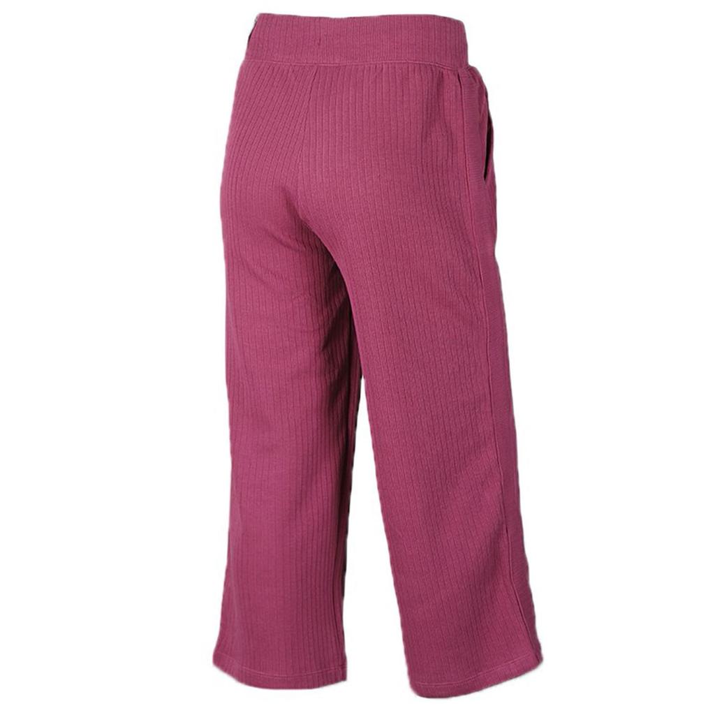 Nike Solid Color Logo Print Lace-Up Knitted Wide-Leg Trousers Women bottoms Pink CJ2666-528