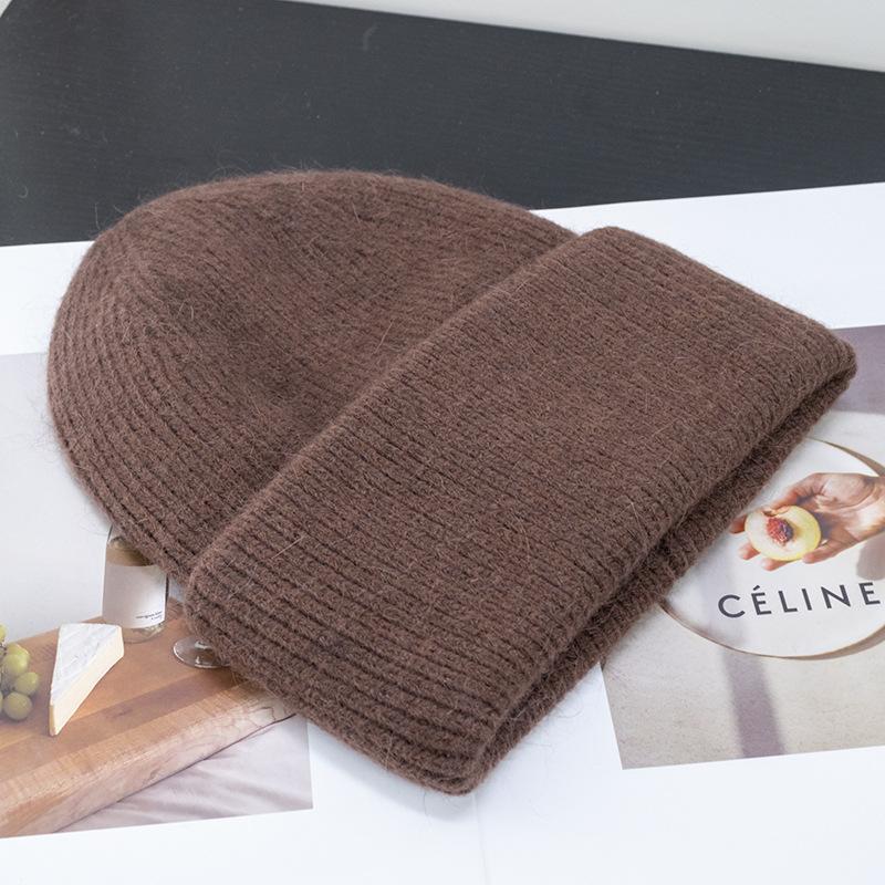Winter Hat Korean Rabbit Hair Pullover Hat Women Fashion Knitted Hat All Match Warm Knitted Hats