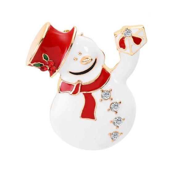 Vánoční brož drahokamy slavnostní vánoční stromeček zvonek věnec tvar sněhuláka Oblečení šperky Nový rok dárek svetr kabát čepice dekorace špendlík na oblečení