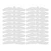 20pcs Bra Liner Sweating: Cotton Sweat Liner Under Bra Pad Breast Washable Rectangle Absorb for Women Summer Supply White