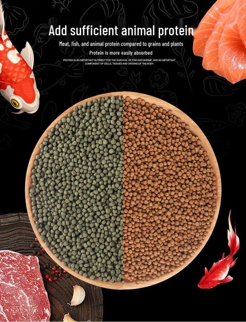 Color Enhancing Fish Food for Koi, Goldfish, and Tropical Ornamental Fish