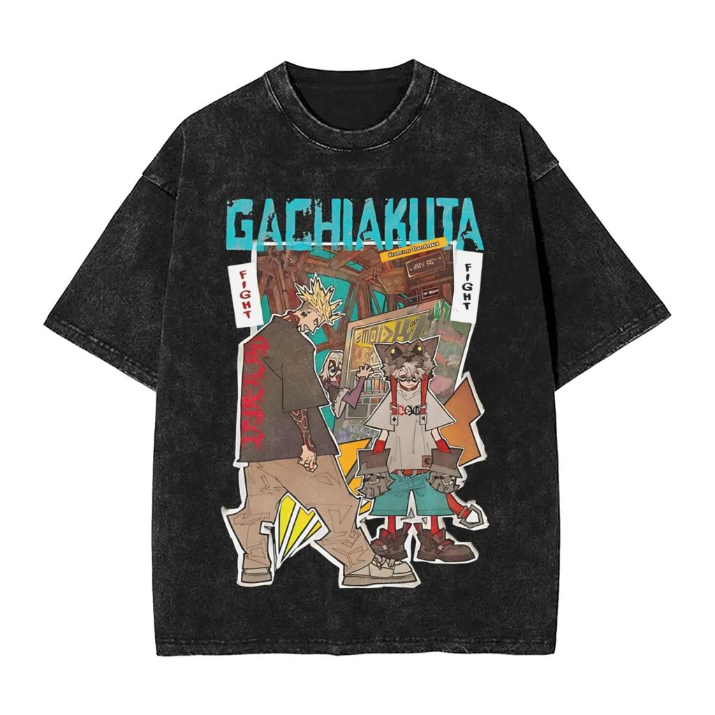 Japan Anime Gachiakuta Graphic Print TShirt Harajuku Streetwear Fashion Vintage Oversized Men Women Cotton Solf Summer New Tees