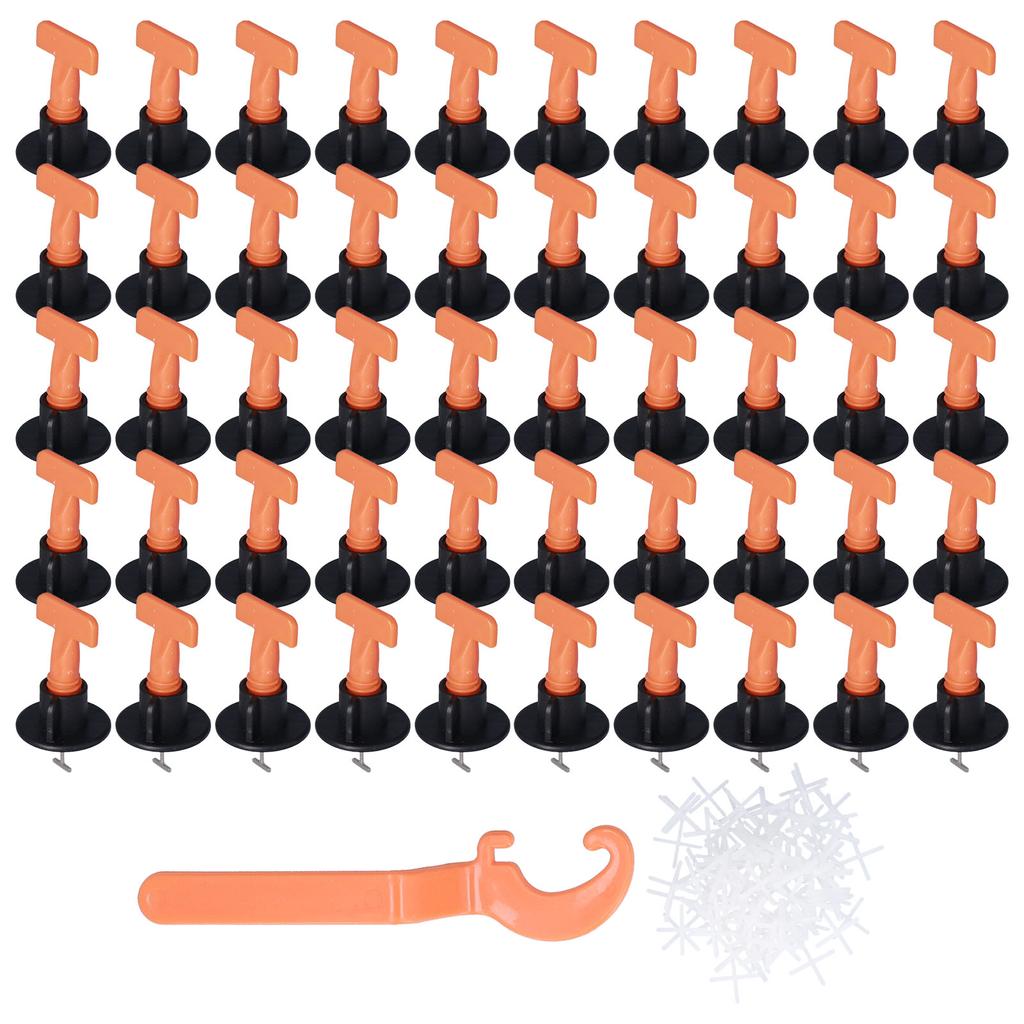 151PCS Tile Leveler Spacer Floor Tile Leveling System Reusable Wall Leveling System with Wrench