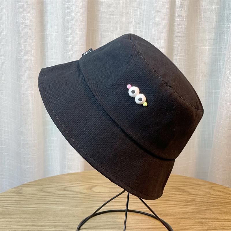 

Hat Fisherman Embroidered Womens Doublesided Sun Hat With Sun Protection чорний