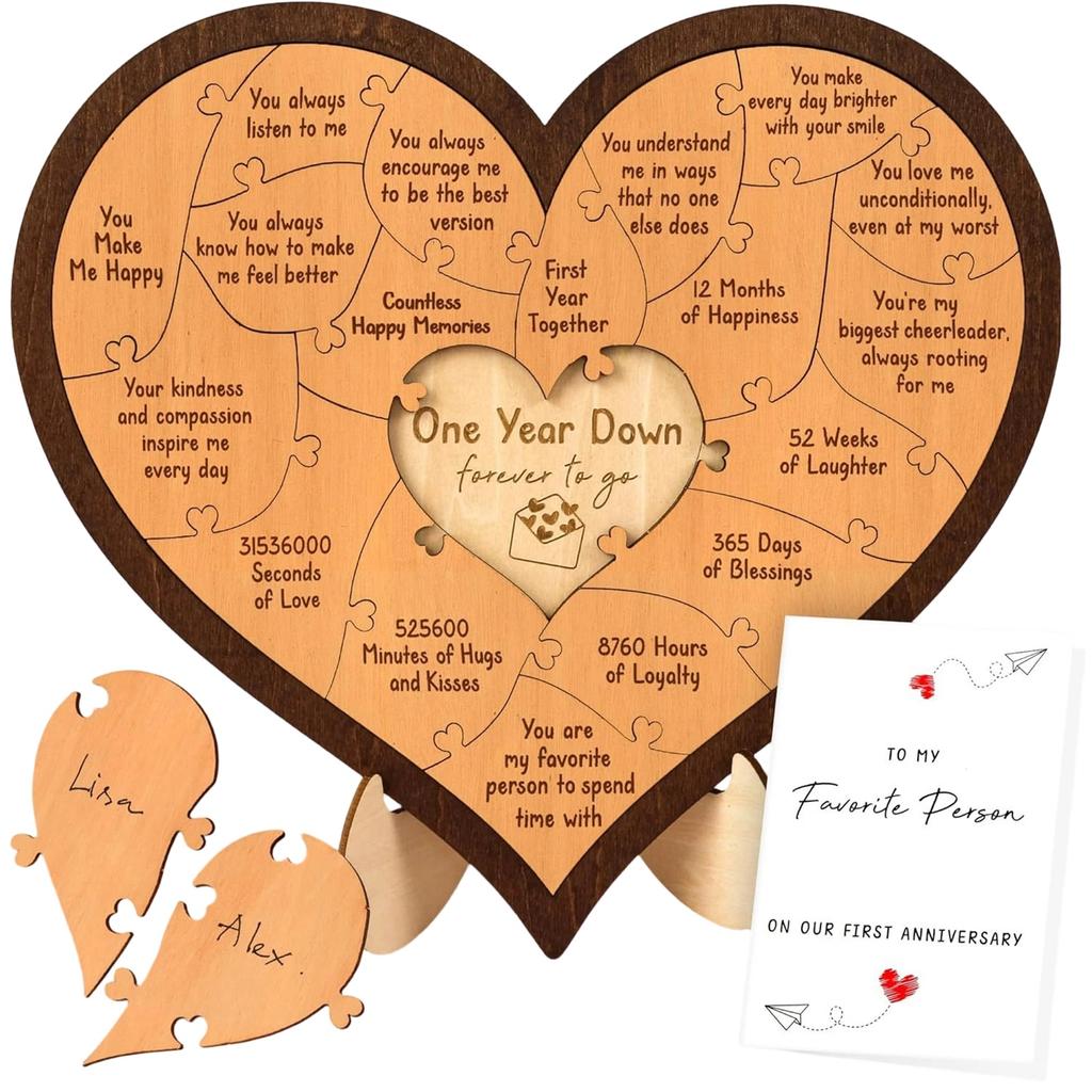 Valentine's Day Gift Commemorative Gift Wooden Love Puzzle