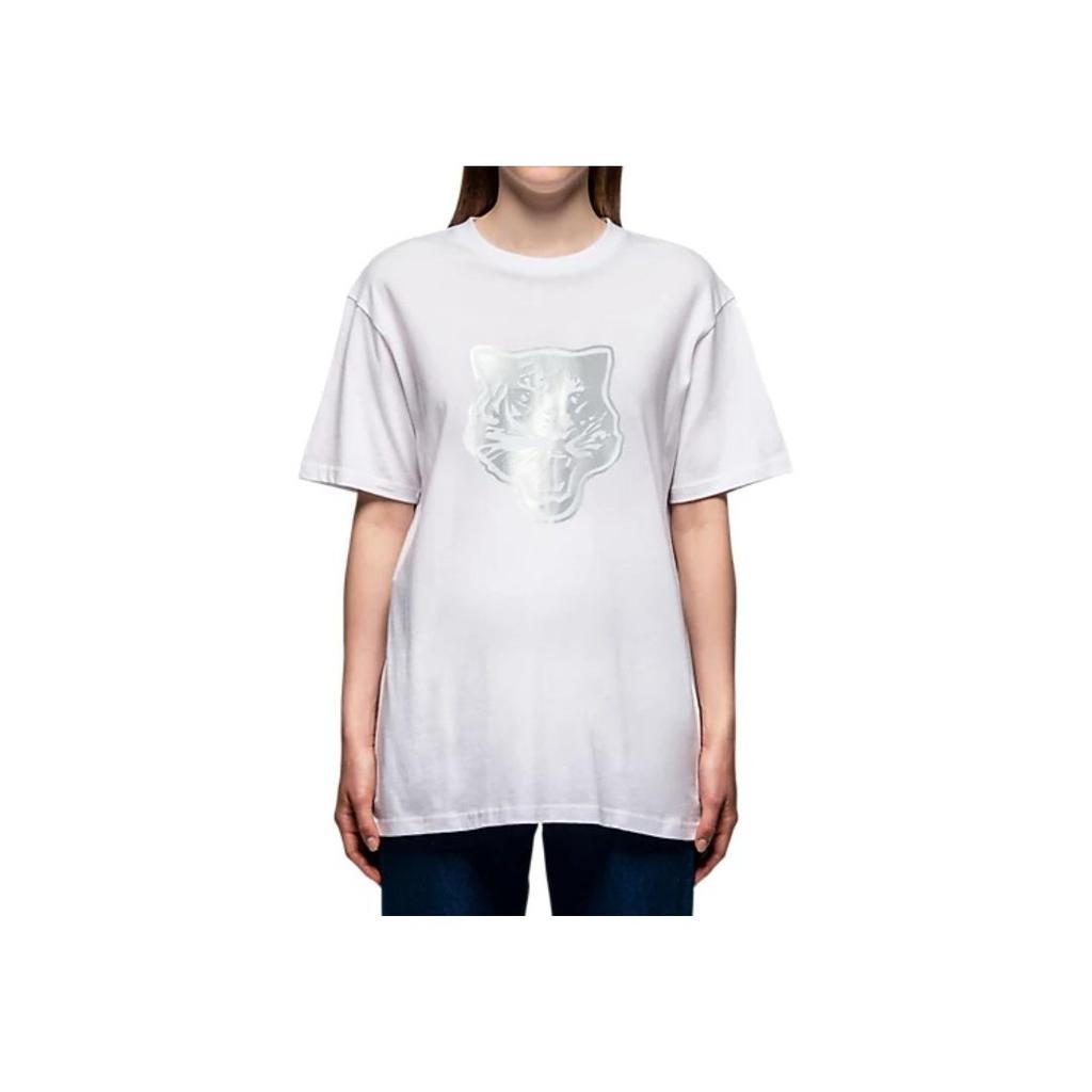 ONITSUKA TIGER Animal Pattern Print Short Sleeve T-Shirt Unisex Tops White 2183A460-102