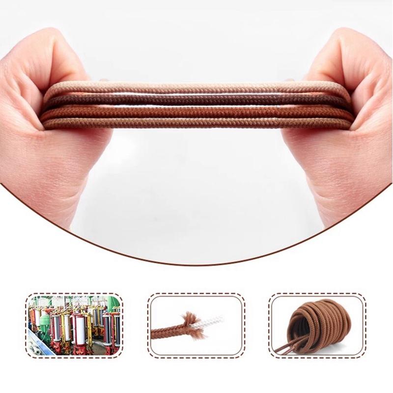 1Pair 21 Color Round Shoelaces Polyester Solid Classic Shoe laces Boots Sneakers Shoelace strings 90cm 120cm 150cm length
