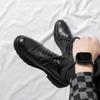Richelieus pour hommes Brogues tendance Chaussures de ville classiques pour hommes Chaussures à lacets pour hommes Chaussures en cuir verni Chaussures formelles en cuir noir pour soirée de mariage