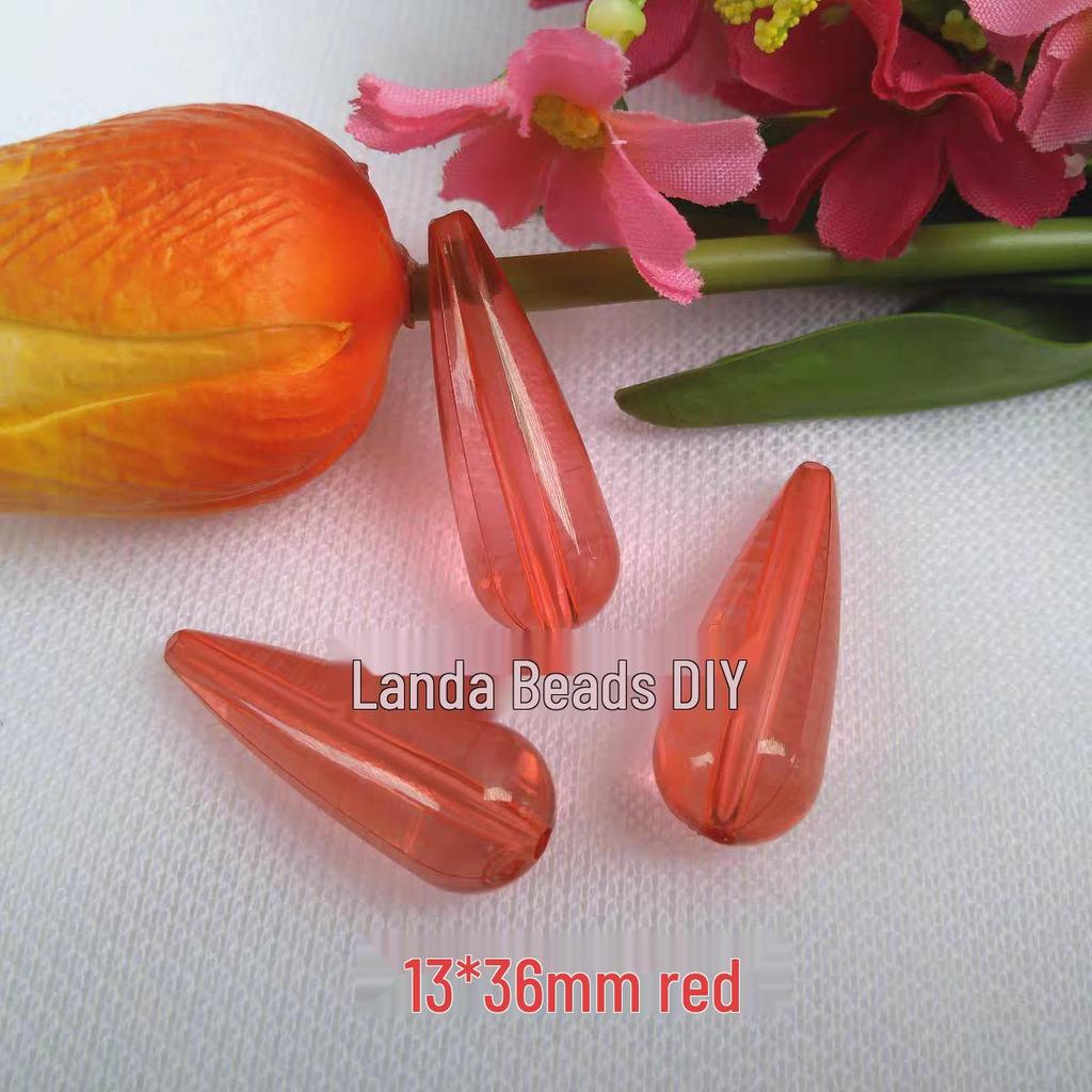 Transparent Acrylic Water Drop Beads for DIY Jewelry, Curtains, Ornaments, and Lighting Accessories