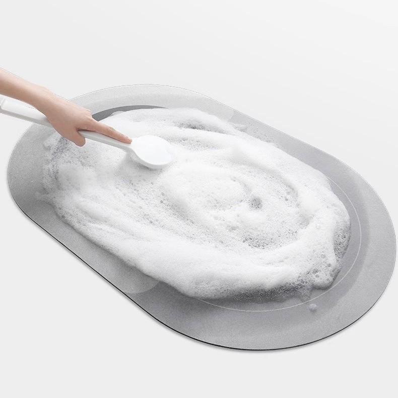 Bathroom Floor Mat, Water-Absorbing And Dirt-Resistant Diatom Mud Floor Mat, Non-Slip Mat At The Door Of The Household Bathroom, Diatom Mud