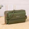 2025 Women's Large Capacity Multifunction Crossbody Phone Bag - Stylish, Simple Solid Color Design