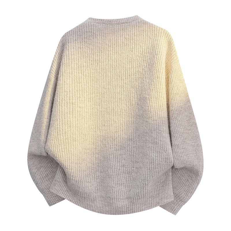 New Autumn and Winter Sweaters for Men Round Neck Button Sweaters Knitted Sweaters for Men All-match Sweaters