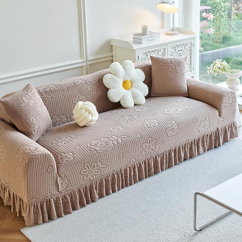 Sofa Cover All inclusive Universal Cover Elastic European Style Universal Old Fashioned Anti Cat Scratch Four Season Style