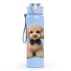 1PC Light Brown Teddy Puppy Dog Print 750ml Color Plastic Sports Water Bottle Leakproof Flip Straw Lid Suitable for Sports Office Home Use