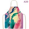 Nail Polish Flax Bib Apron Adult Women Men For Kitchen 65X53Cm Finger Manicure Tech Painting Nail Products