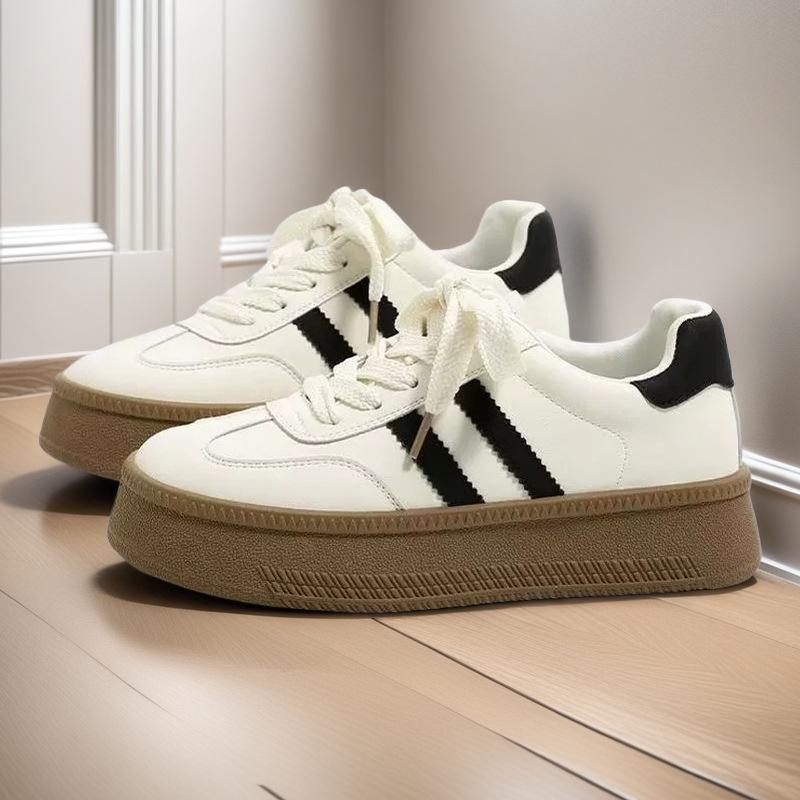 thick-soled German training shoes women's spring new niche lightweight Baita students thick baseplate shoes sports and leisure shoes